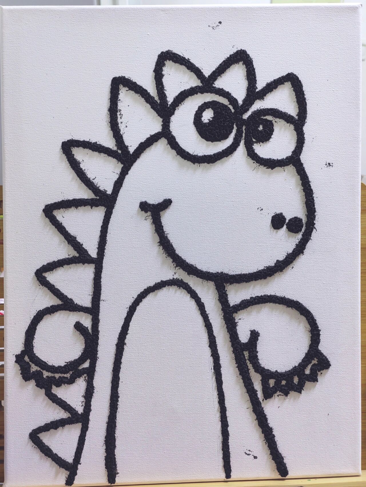 纸浆画 | 小恐龙(附步骤