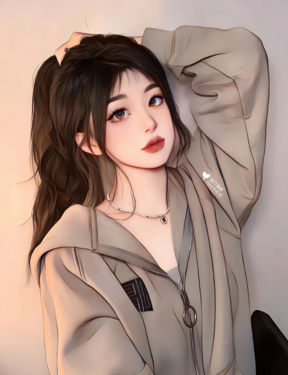 来啦!高马尾女头像 快收藏!