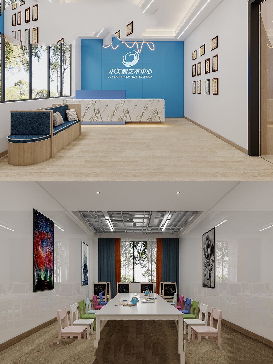 艺术培训教室装修案例|让艺术更多元 - 艺术培训教室该如何装修71