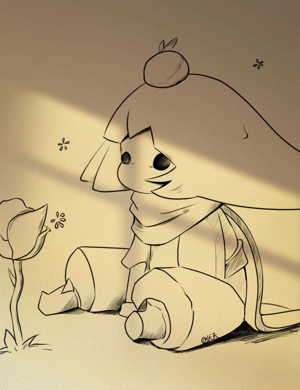 小王子简笔(98) 78星星真美,因为有一朵看不见的花 #寻找小红书绘画