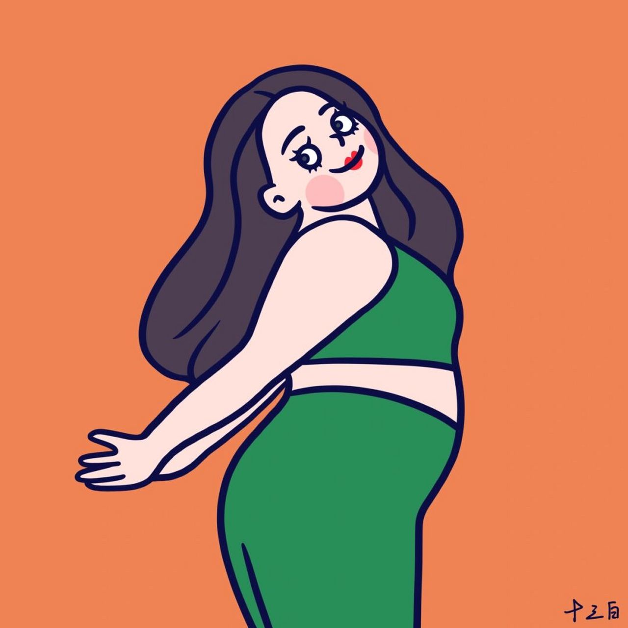 胖女人卡通头像图片
