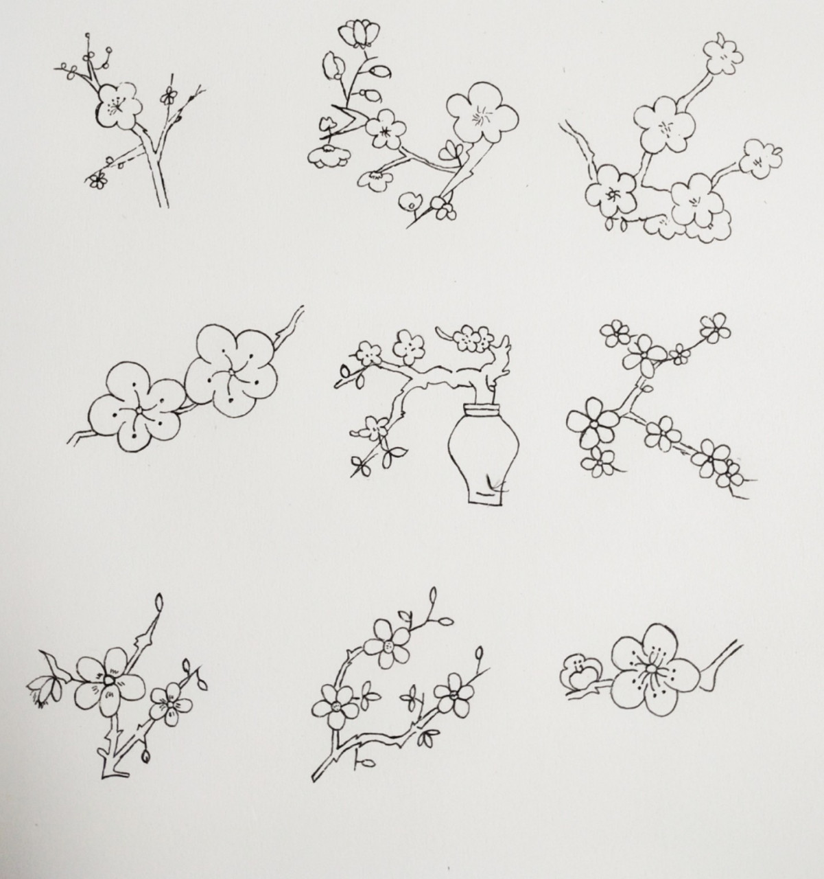 【简笔画】梅花94 高产的一天 有空就画起来 加油7099 工具