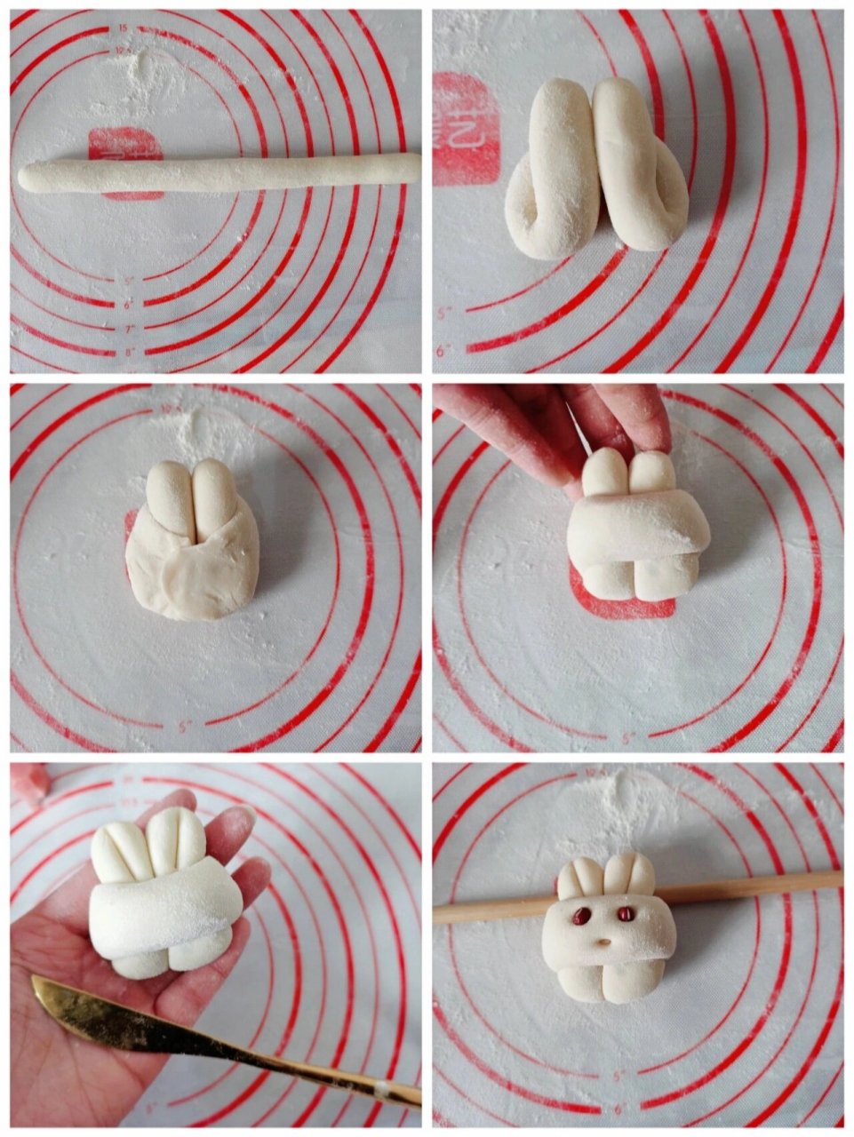 馒头造型简单做法兔子图片