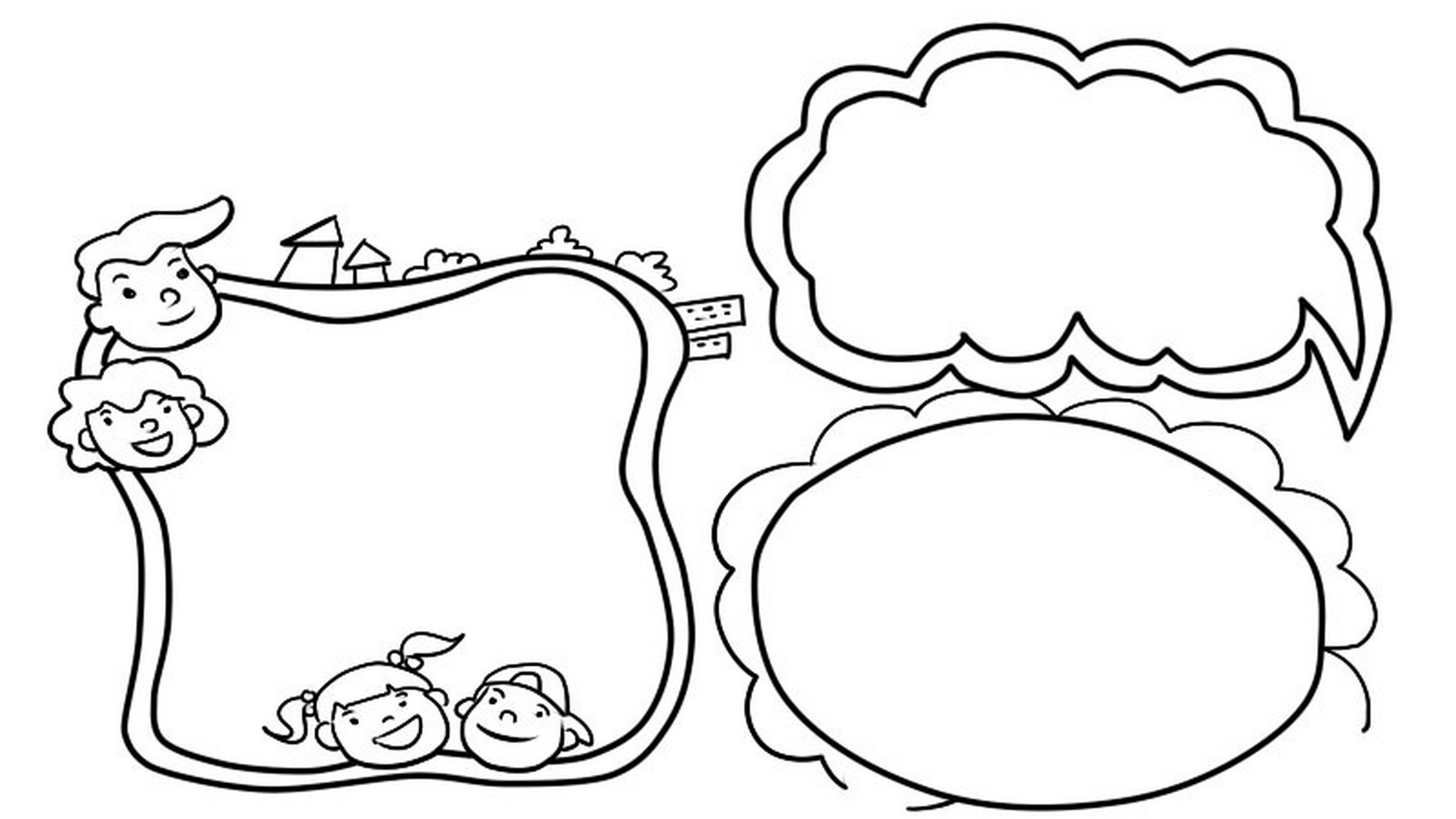 保护环境手抄报素材 线稿 #手抄报模板# #小学生手抄报# #手抄报作业