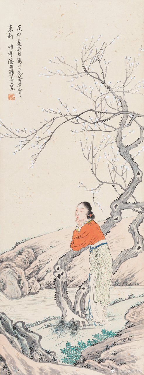 【 画家潘振镛人物画 】 #人物画# #国画