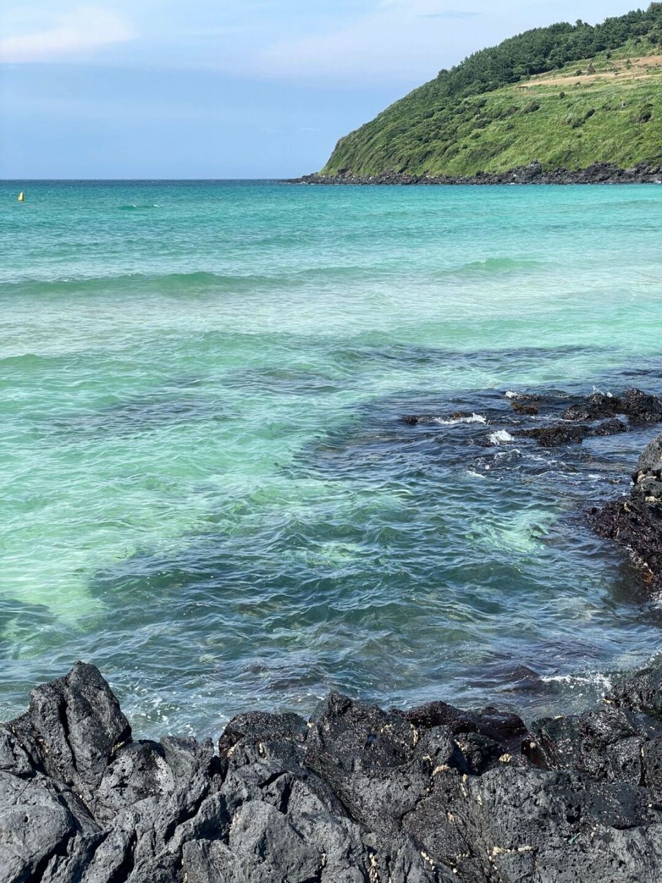 129693济州岛果冻海|咸德海水浴场|无滤镜 本来很担心阴雨连绵 正