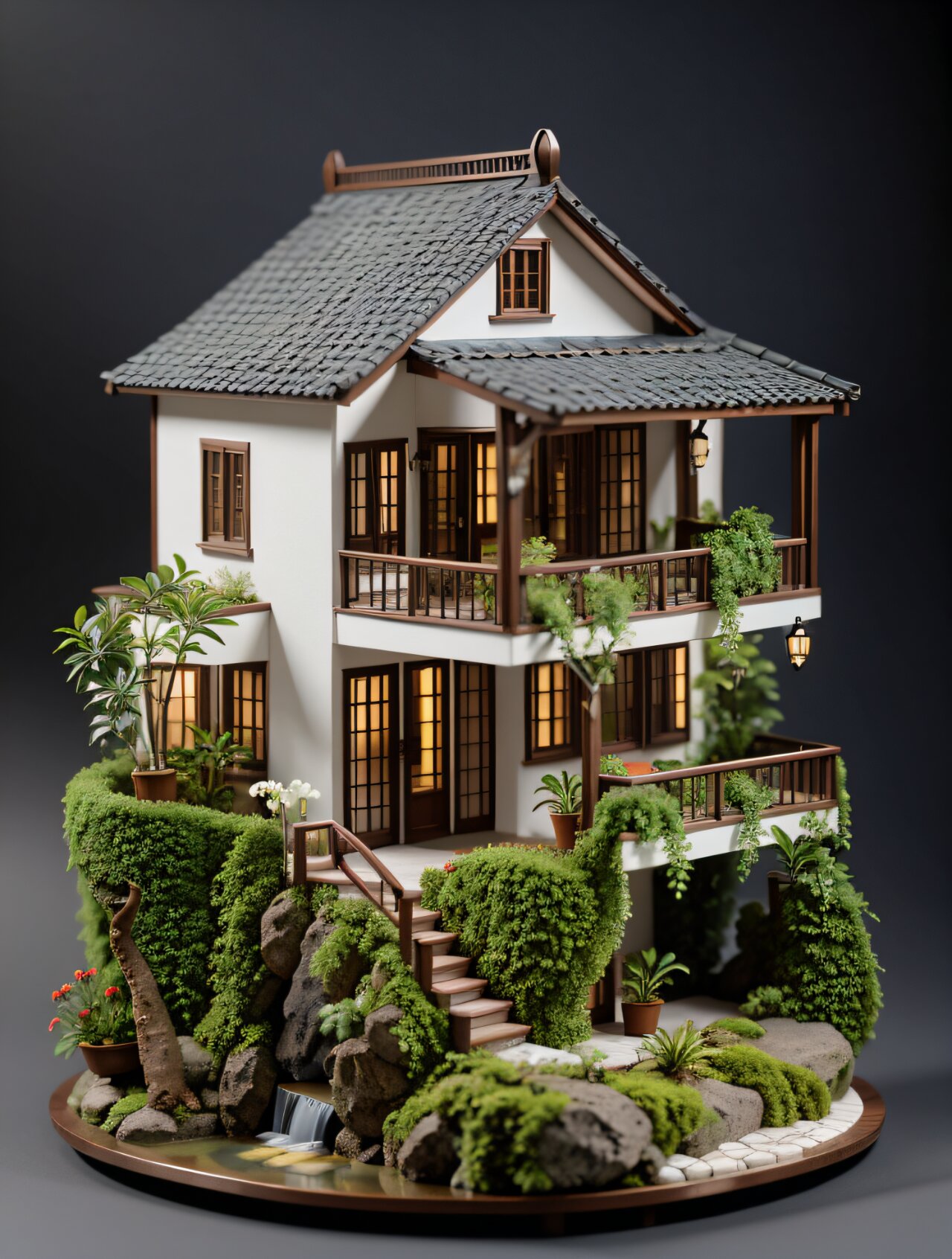 房子微风景:微缩景观模型展现的房子之美