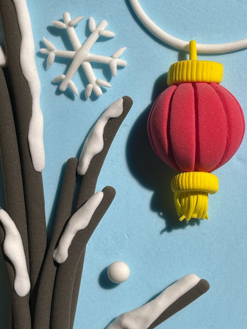 超轻粘土|7815冬天  雪兆丰年  傲雪凌霜 粘土格格巫0169