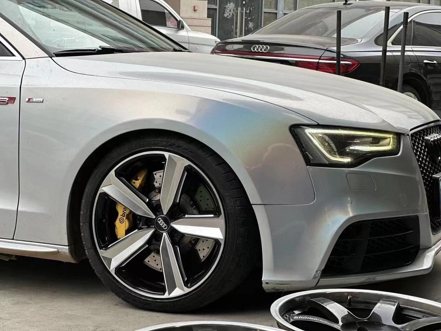 奥迪a5l改装19寸rs大宝剑轮毂案例.17-18-19-20寸,高端品质,现货供应