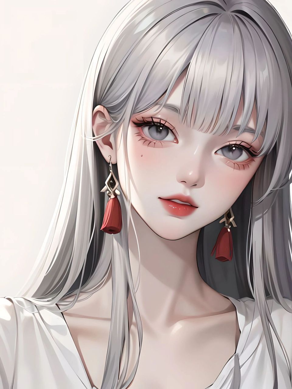 银发少女|清冷孤傲少女风 好喜欢少女这种清冷的孤寂空灵感