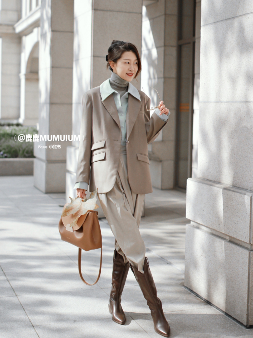 三明治叠穿法则00|ins风通勤穿搭 01|西装:欧可芮 06|打底:zara