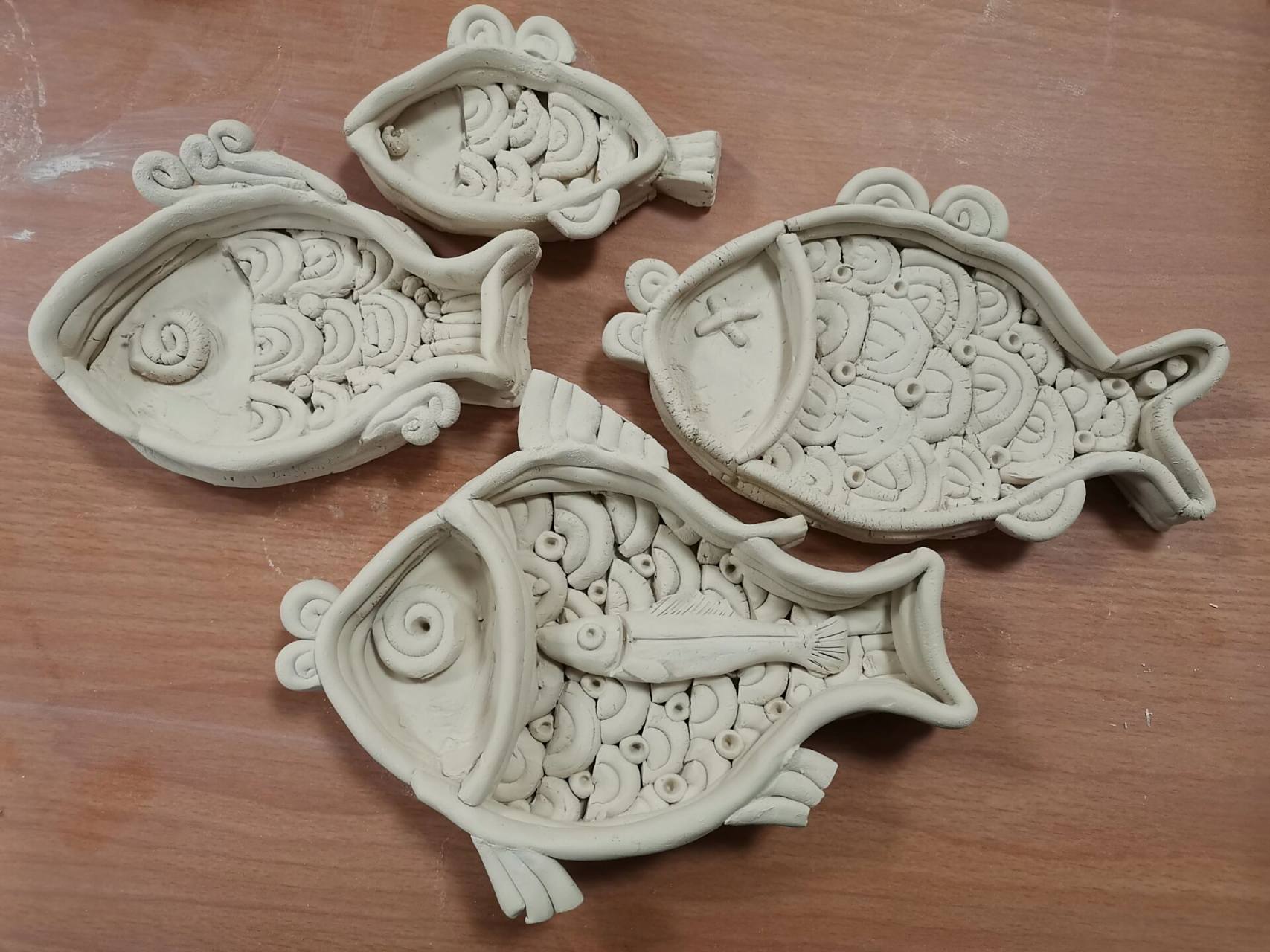 花瓶和鱼  果盘 陶艺教学