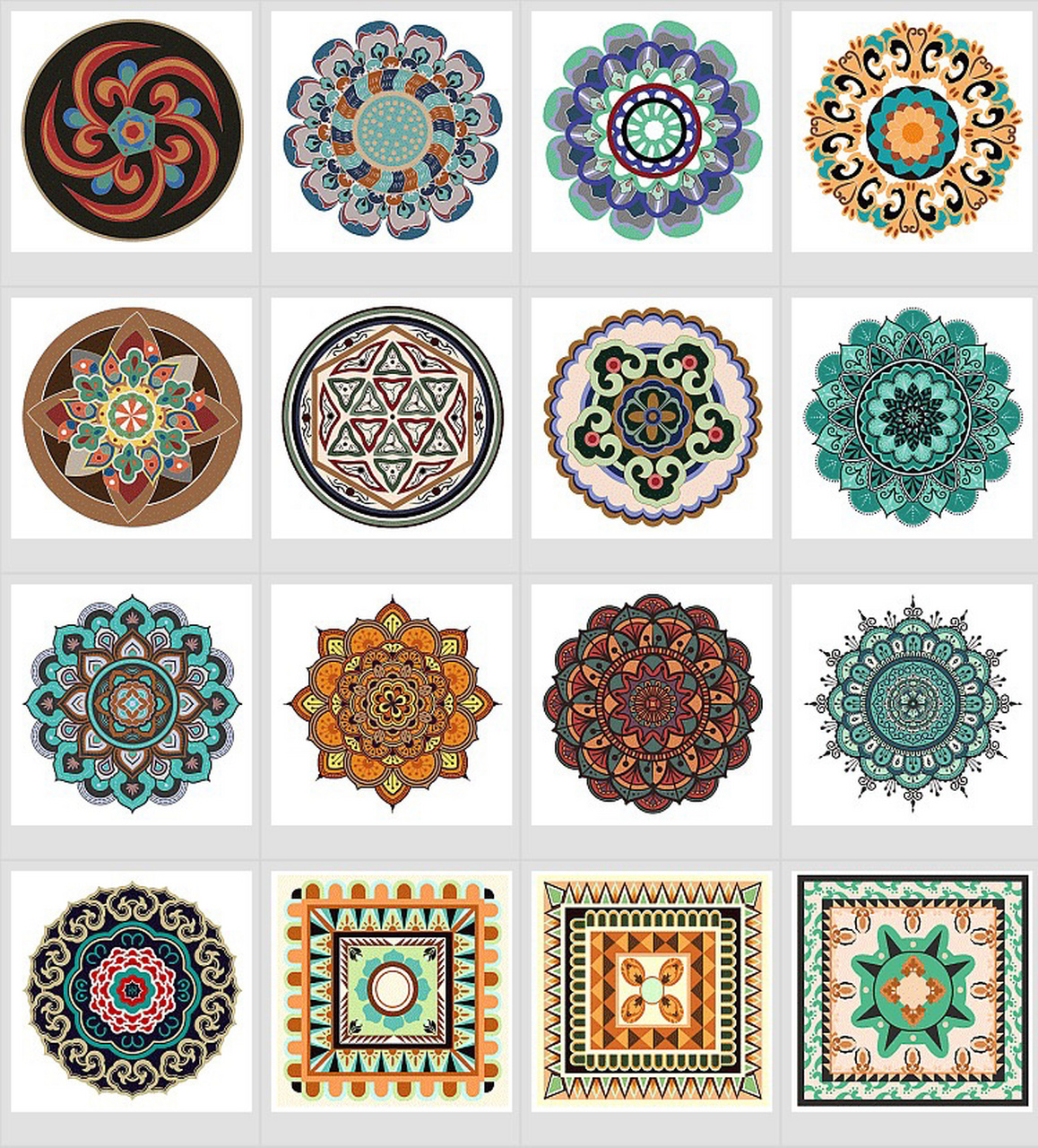 素材分享——敦煌壁画花纹合集 莫高窟壁画花纹,敦煌壁画花纹合集