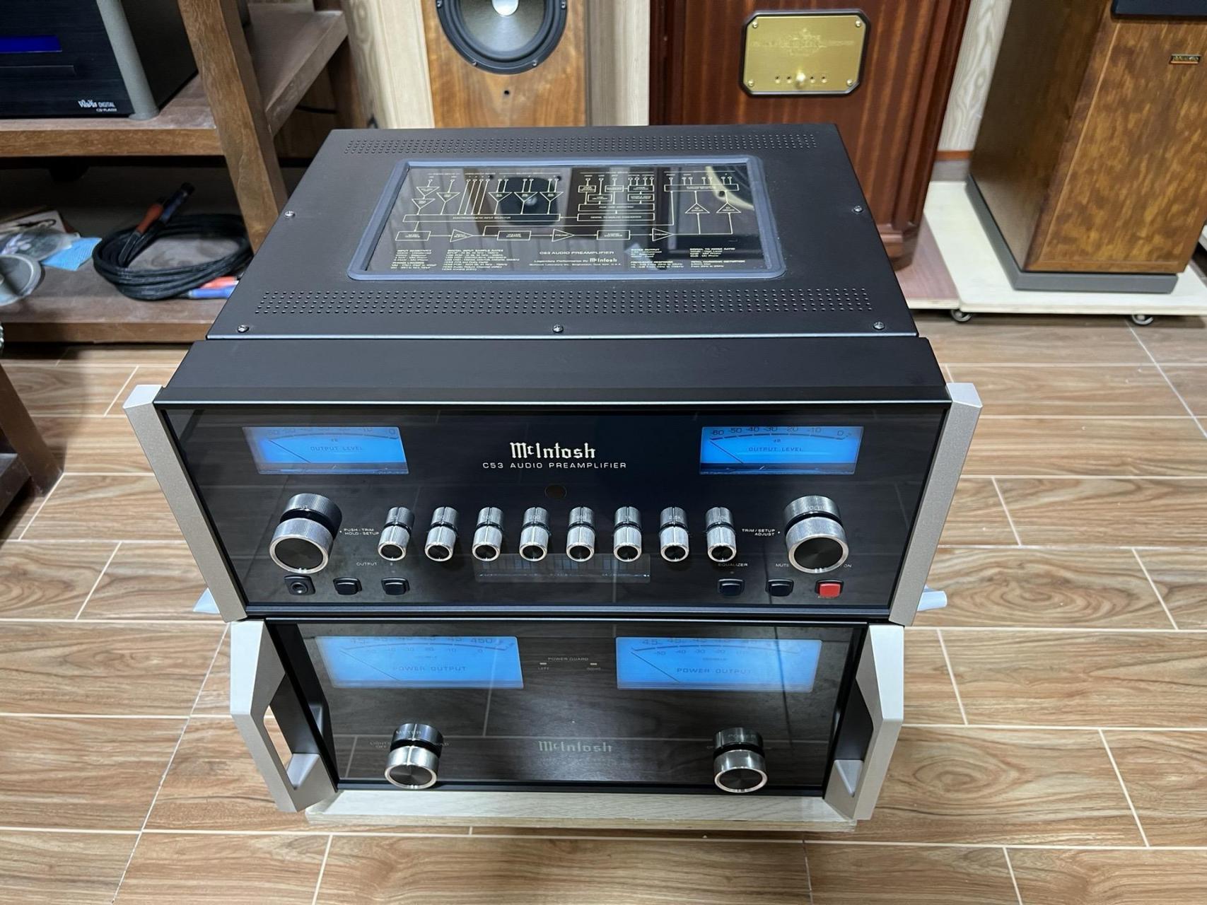 美国 麦景图c53最新款前级功放机,麦景图mc462最新款后级功放机!