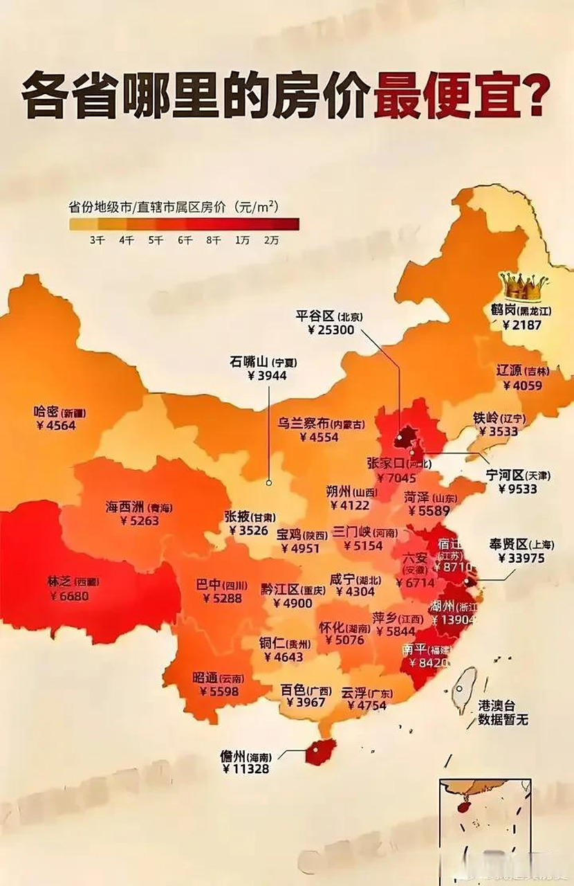 中国房价压根就没啥泡沫,300多个城市,房价过万的才几十个,三分之二都