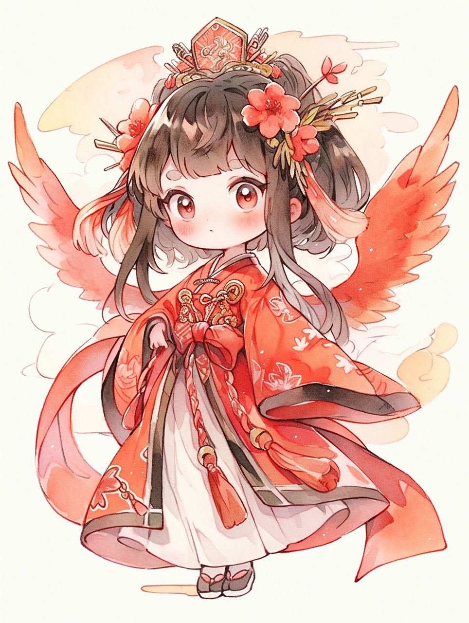 凤凰q版古风壁纸