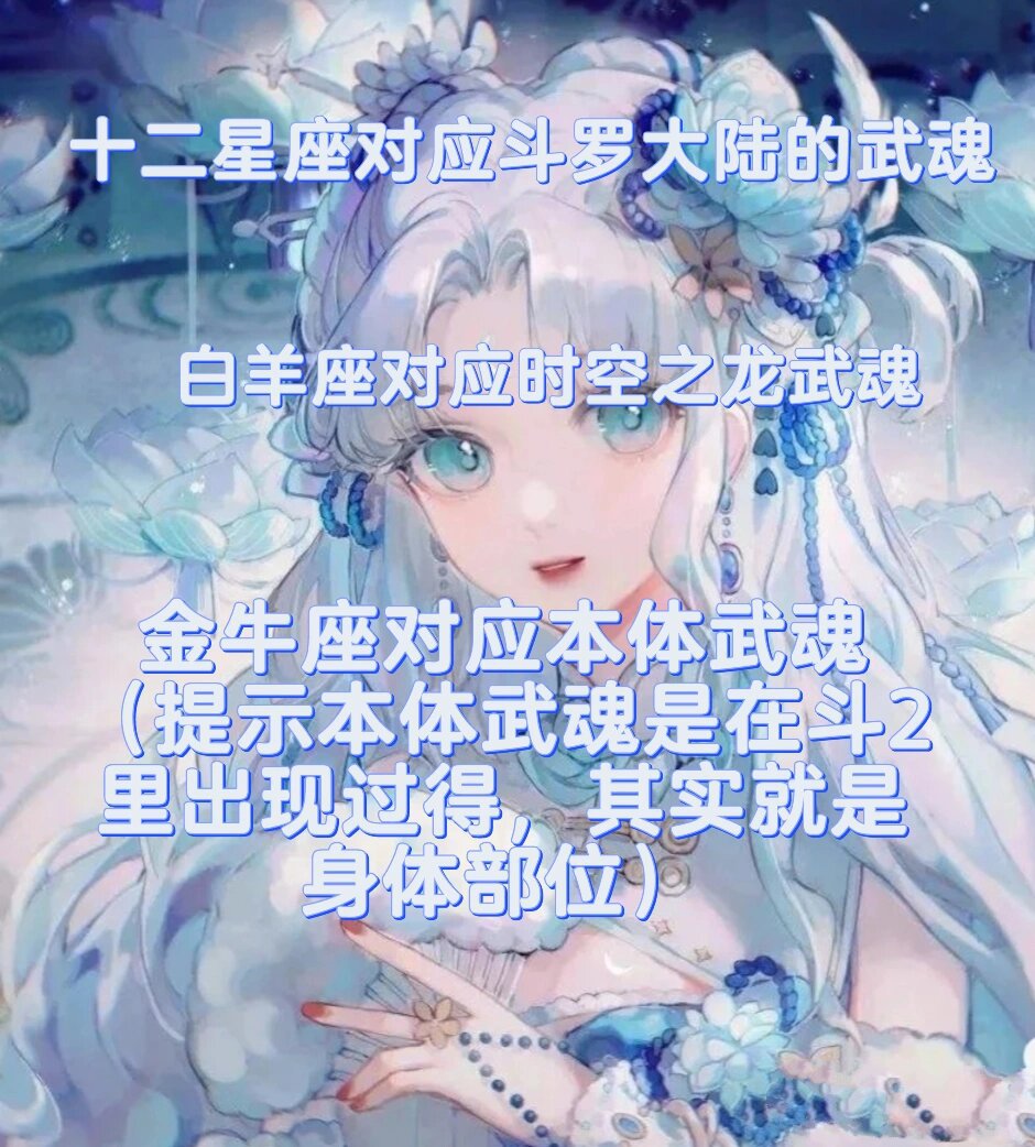 十二星座代表的武魂图片