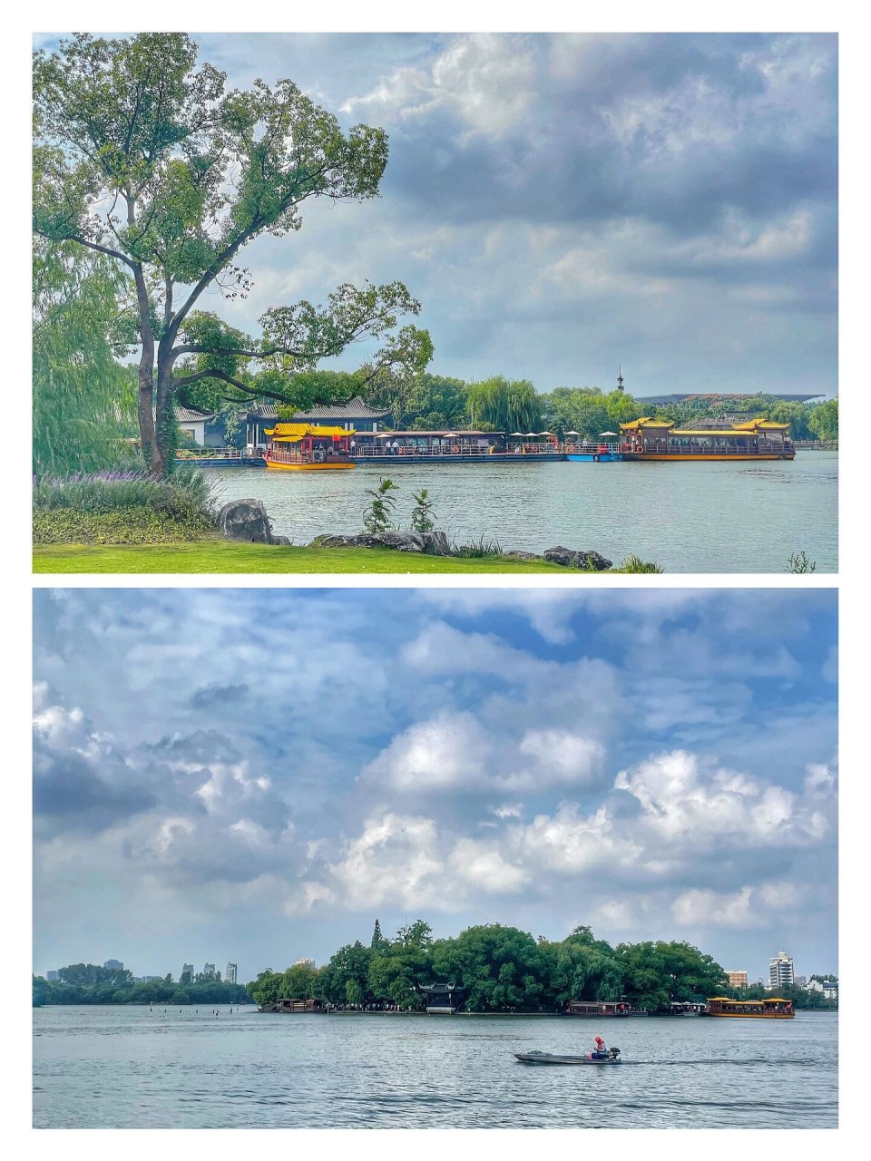 嘉兴南湖|烟雨楼 从会景园码头,坐船至湖心岛.湖心岛上,有一座烟雨楼.