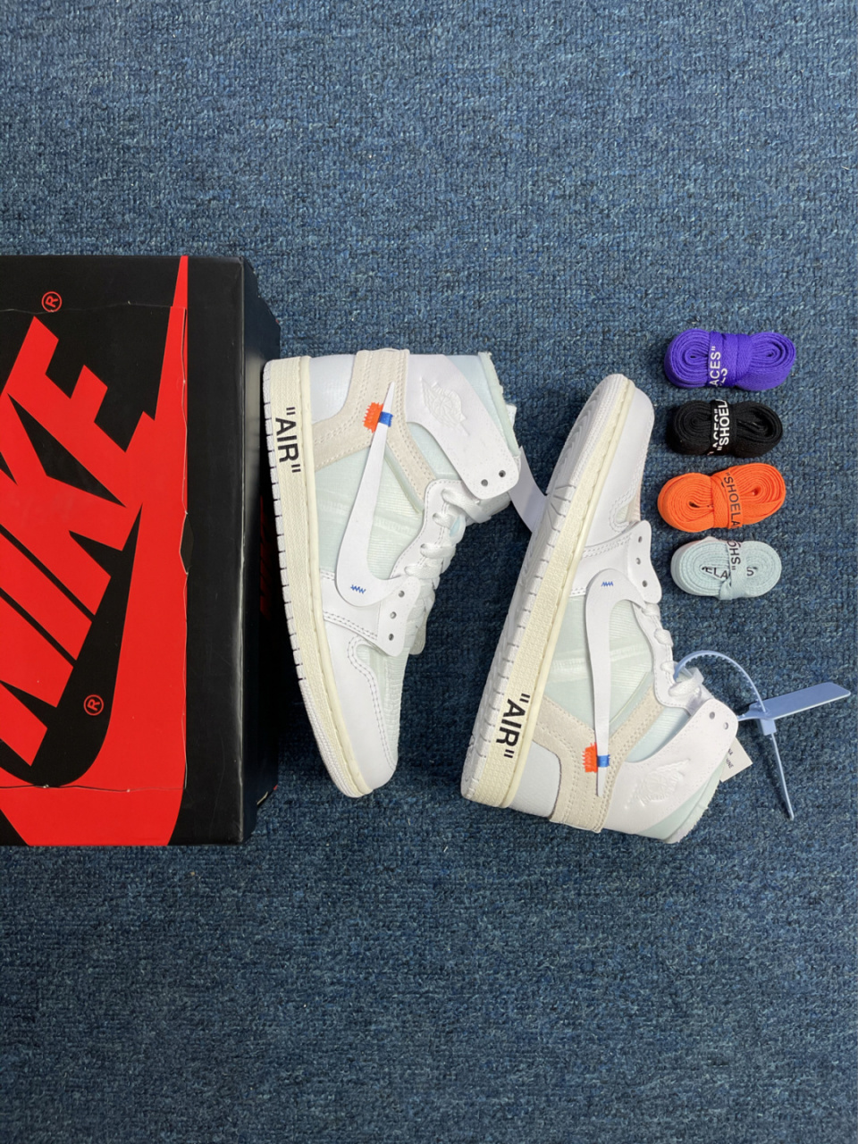 off-white 欧洲限定ow纯白 off white x jordan 1  ow联名 aj1欧洲