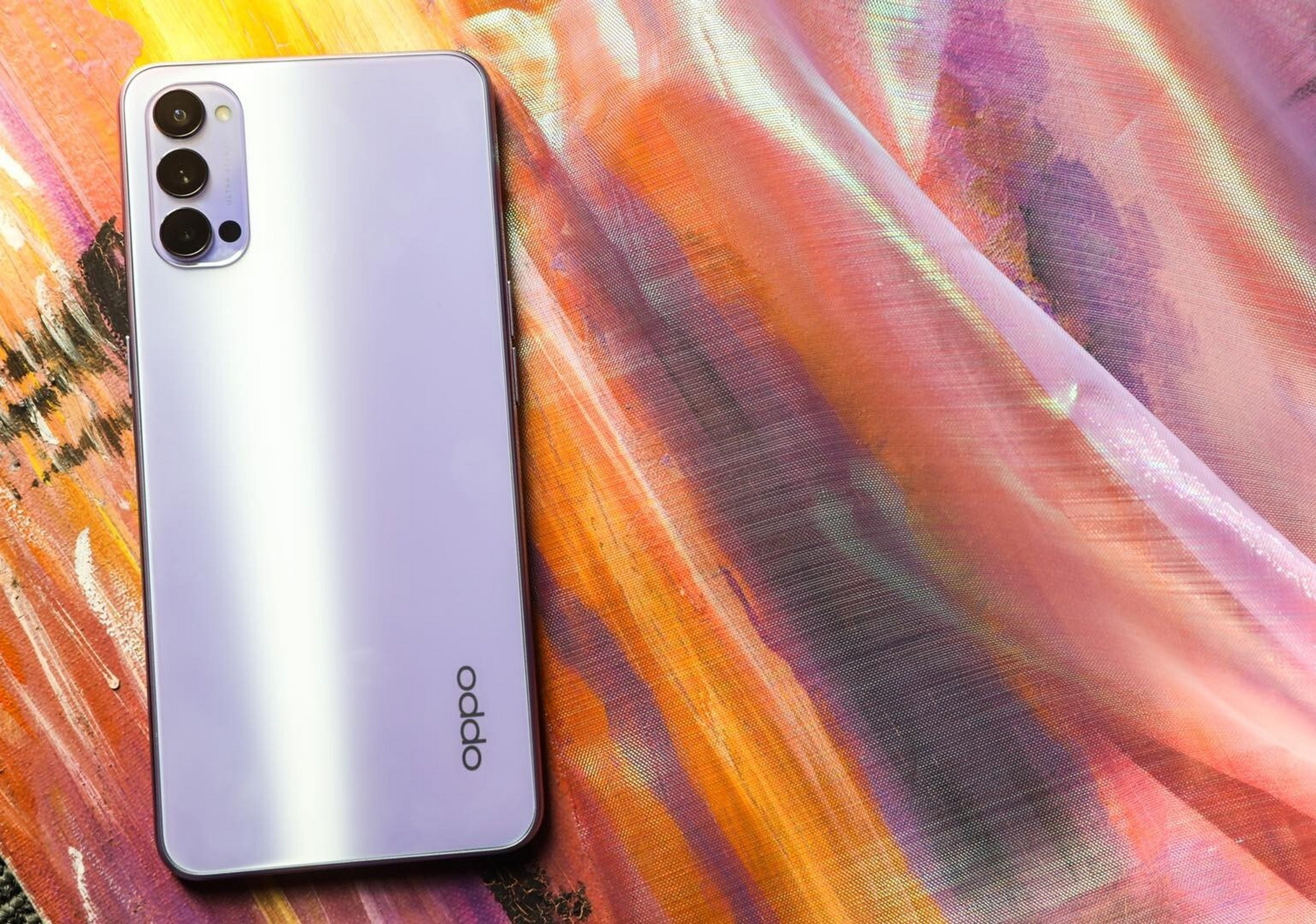 90oppo reno4我买的是新款香芋紫,也太好看了吧.