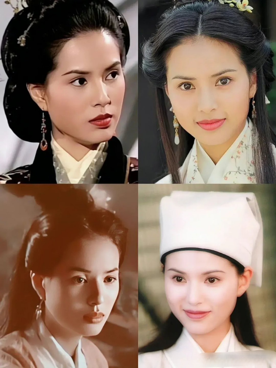 李若彤在《天龙八部》中一人分饰三个角色,分别是:王语嫣,李青萝