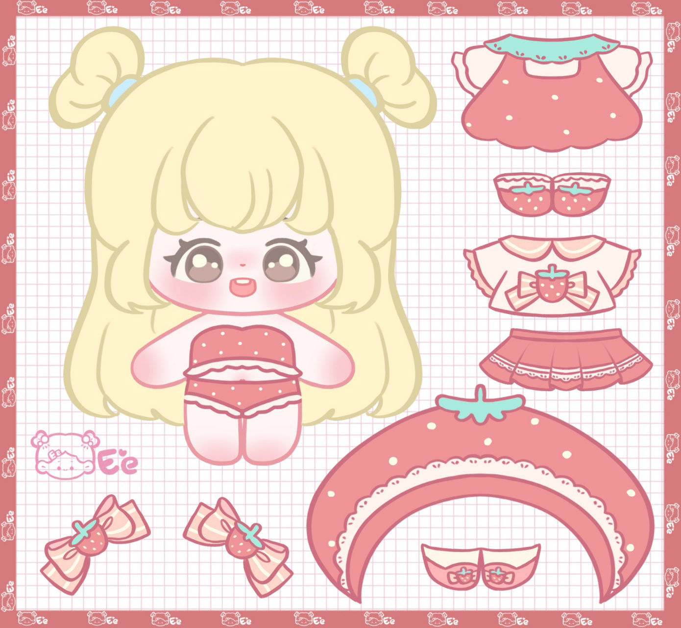 棉花娃娃换装之草莓妹妹 可爱的草莓妹妹 929292搬运商用二改