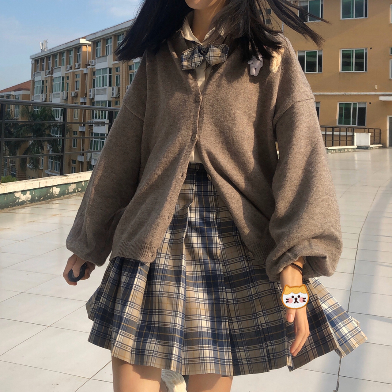 过一个暖和的晚秋吧9494jk制服搭配 秋天凄凉 别忘记穿上暖洋洋的