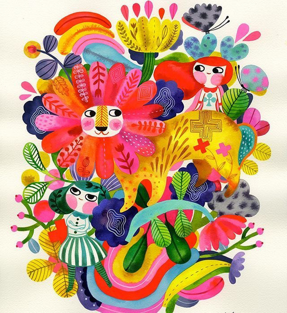 插画96适合画室装修的墙绘素材