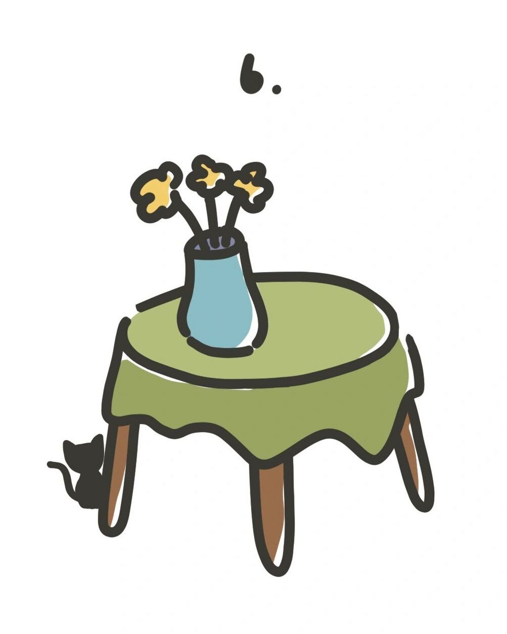 最近的生活类简笔画比较受欢迎,有宝贝私信说还想学画桌子,还能咋 !!