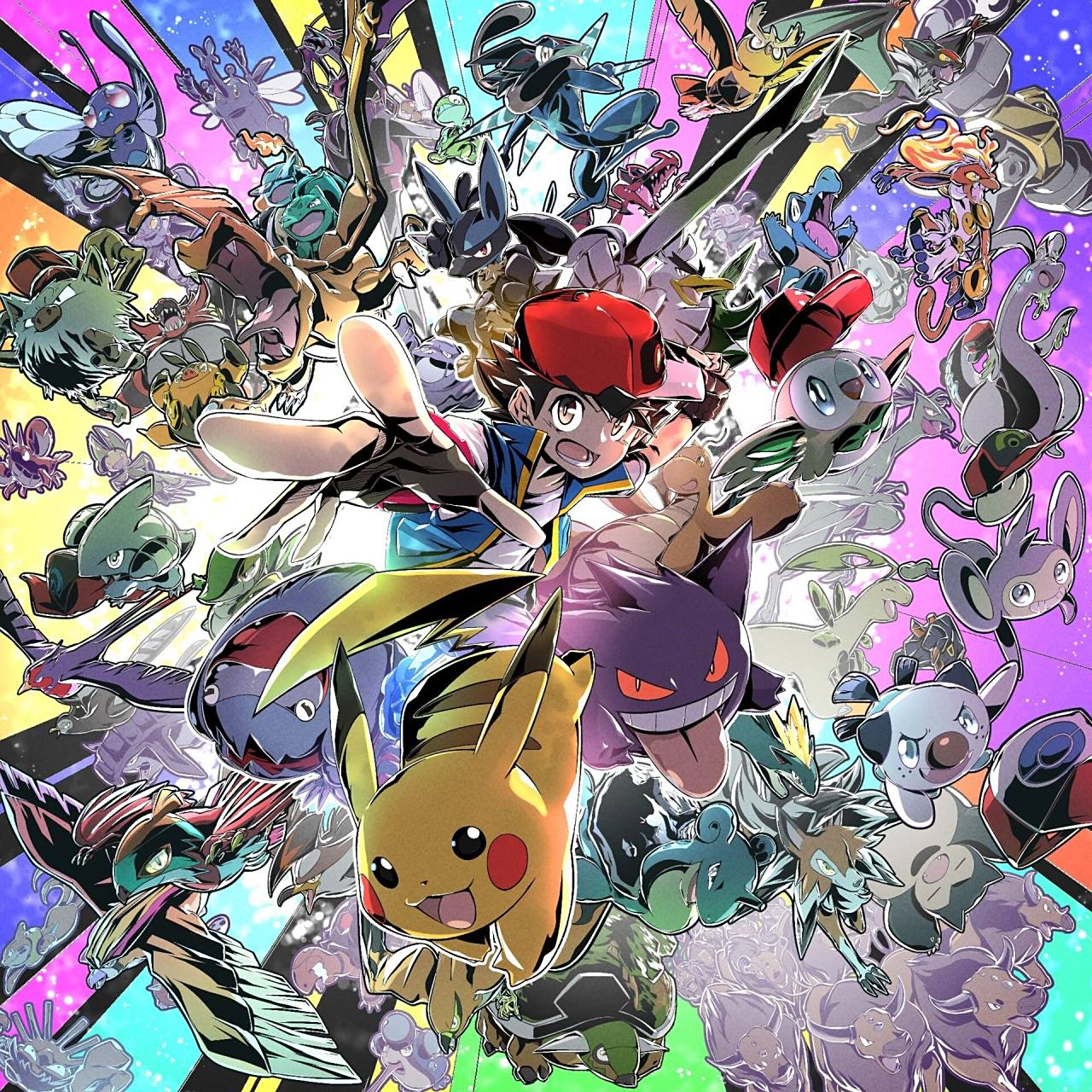 小智皮卡丘的所有伙伴 这应该是傻东西收过的所有宝可梦了吧