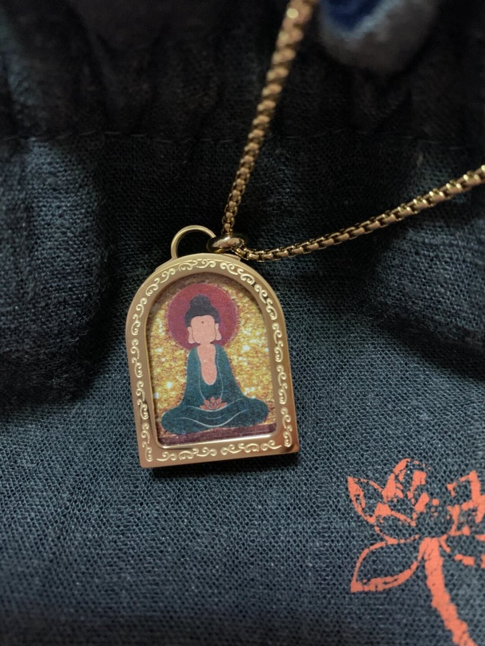 设计师专属绿度母佛牌 自珍款非卖品 绿度母及小佛像均已登记版权08