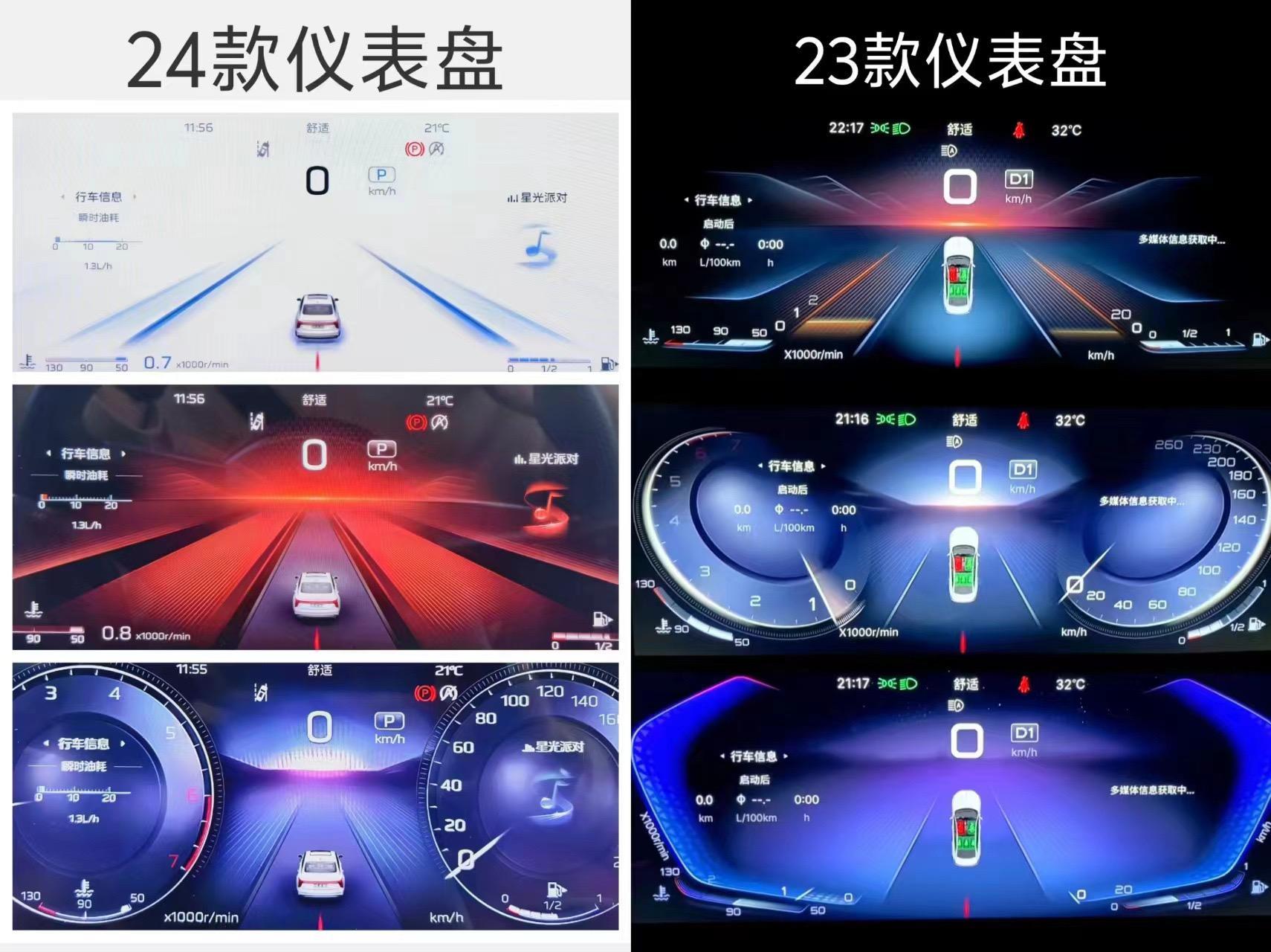 分享23款升24款红旗h5仪表盘