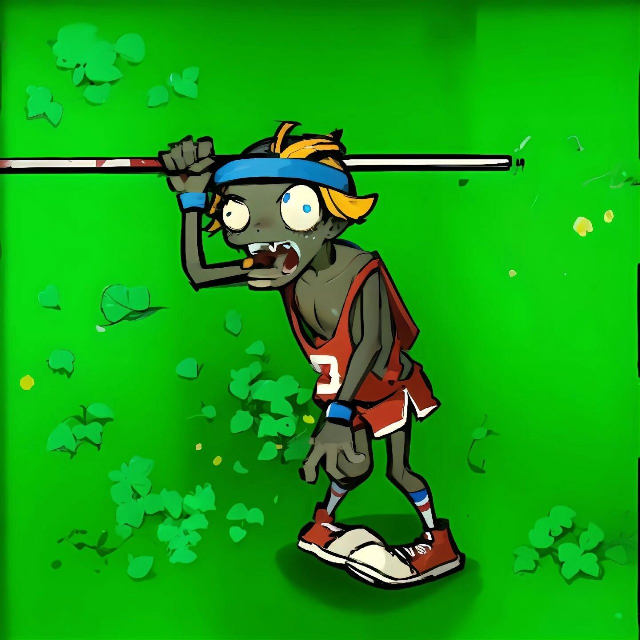 ai绘画 撑杆僵尸    当撑杆跳僵尸遇见ai绘画