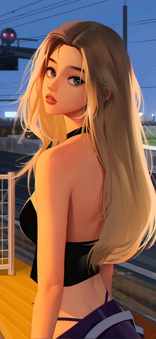 每日壁纸|手绘女生插画 #每日壁纸# 手绘女生插画#全屏壁纸# #小姐姐