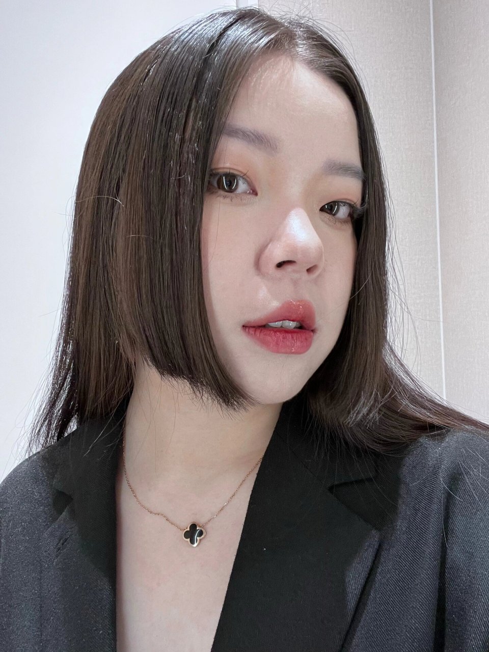 没有刘海的公主切 新发型