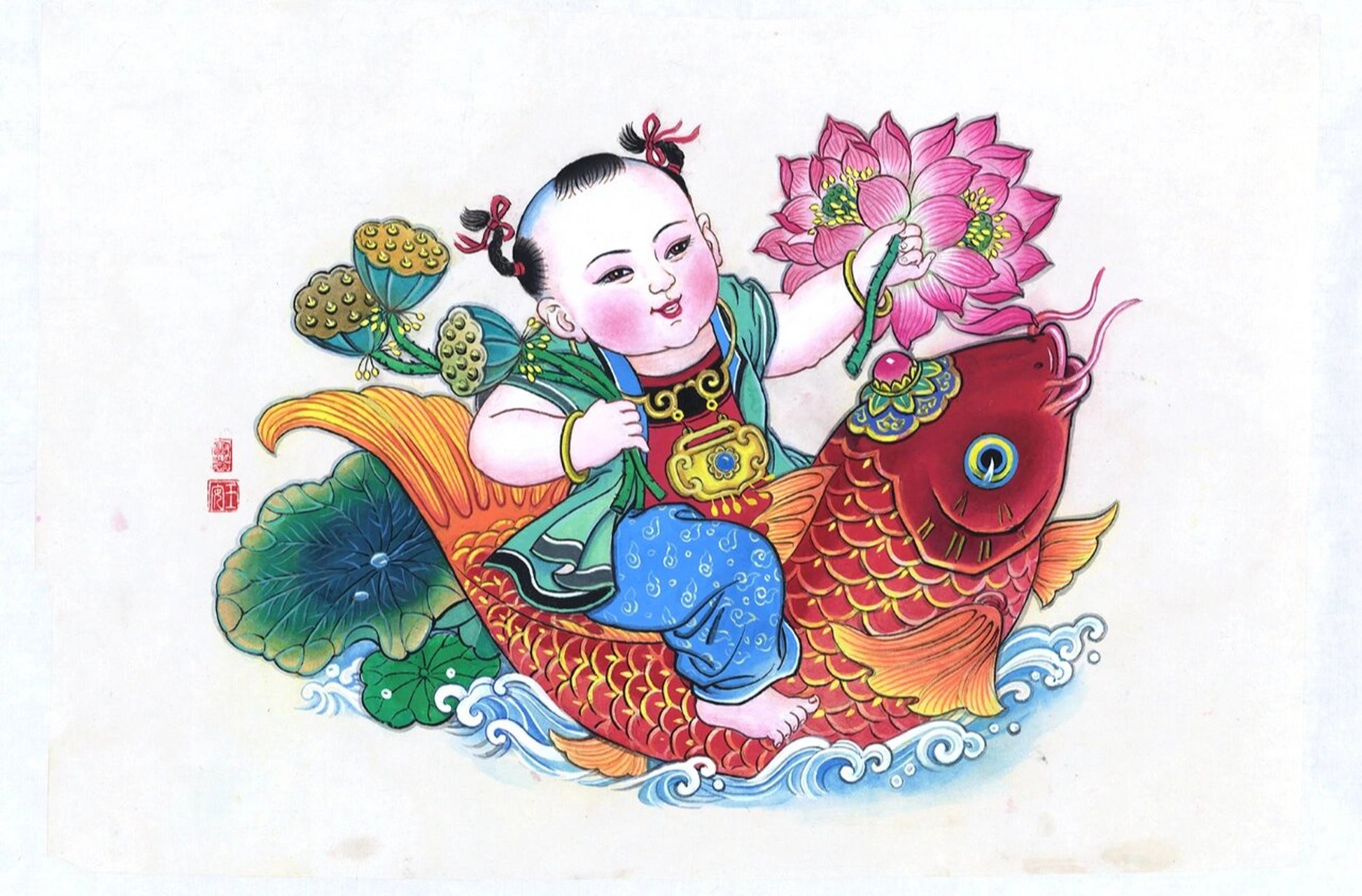 天津博物馆藏 杨柳青年画