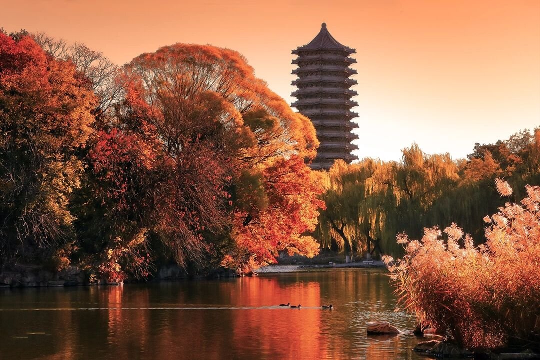 你没见过的北京大学 北大校园美景 .