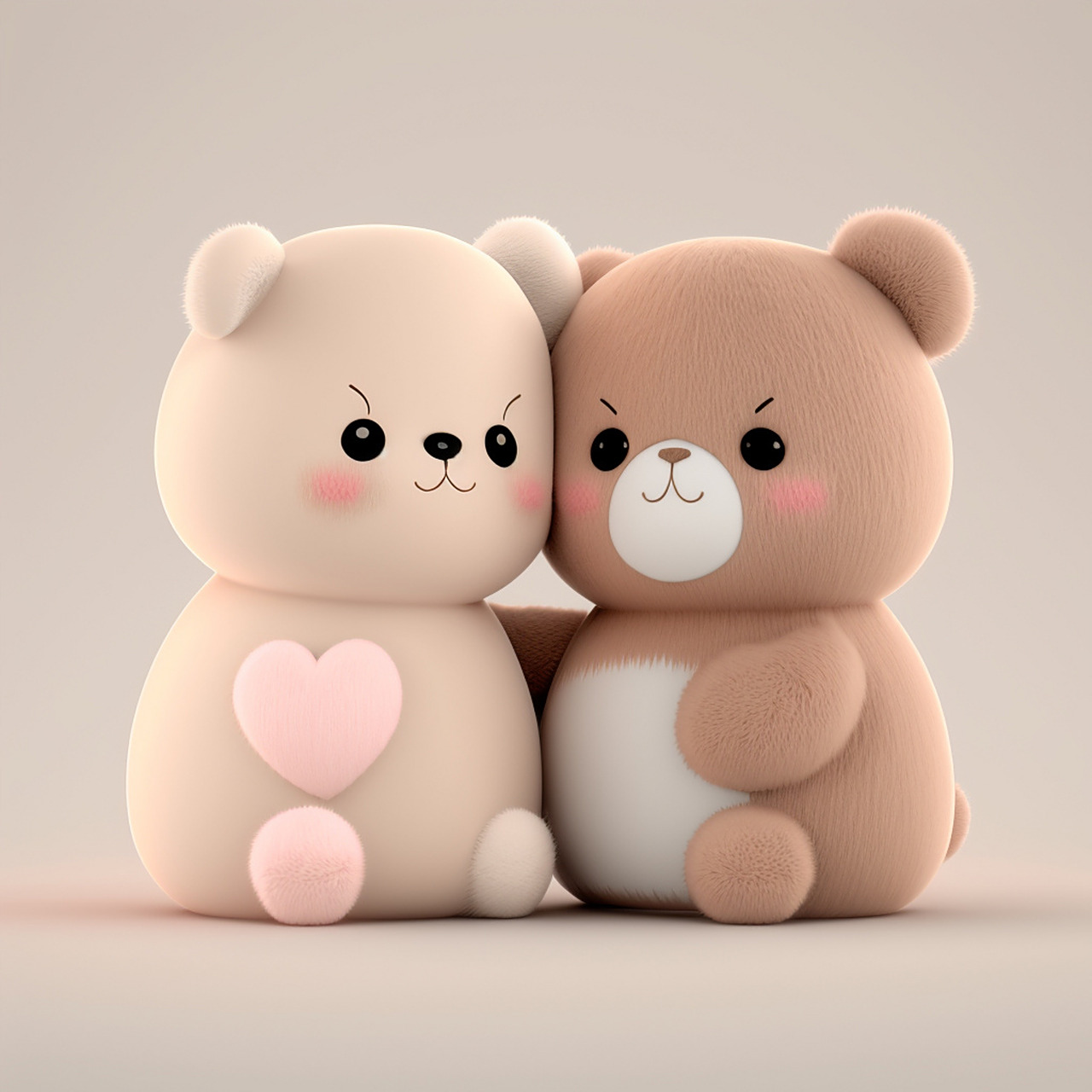 可爱的情侣熊 可爱的情侣熊来了,祝大家情人节快乐