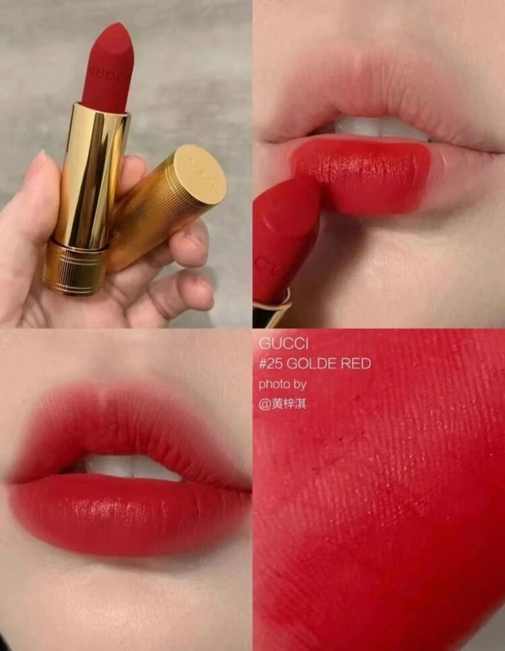 古驰gucci金管25 古驰gucci金管哑光唇膏#25, 哑光口红~开挂的复古红