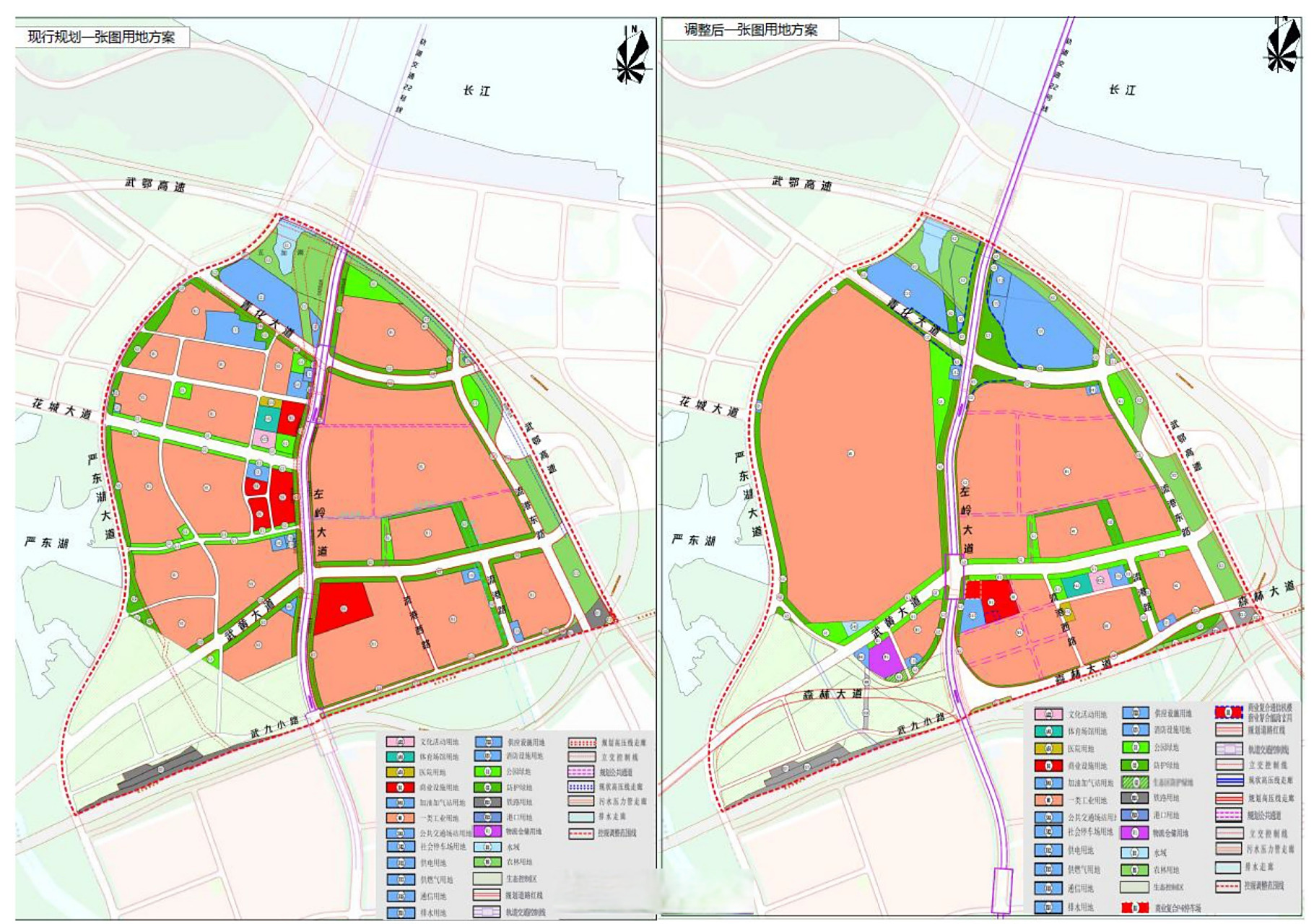光谷 | 左岭d0403编制单元土地控规修改!