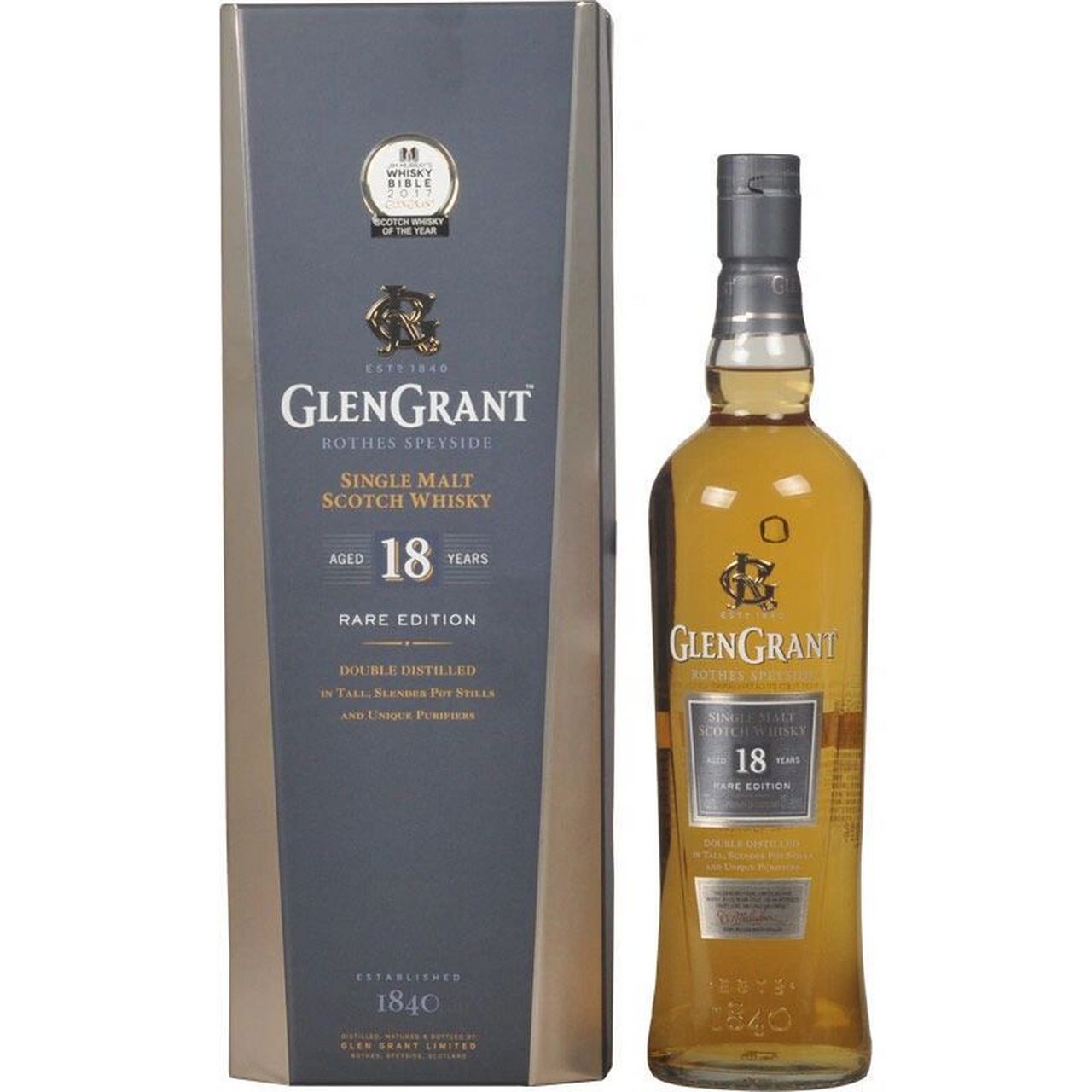 格兰冠18年单一麦芽苏格兰威士忌 glen grant aged 18 years rare edi