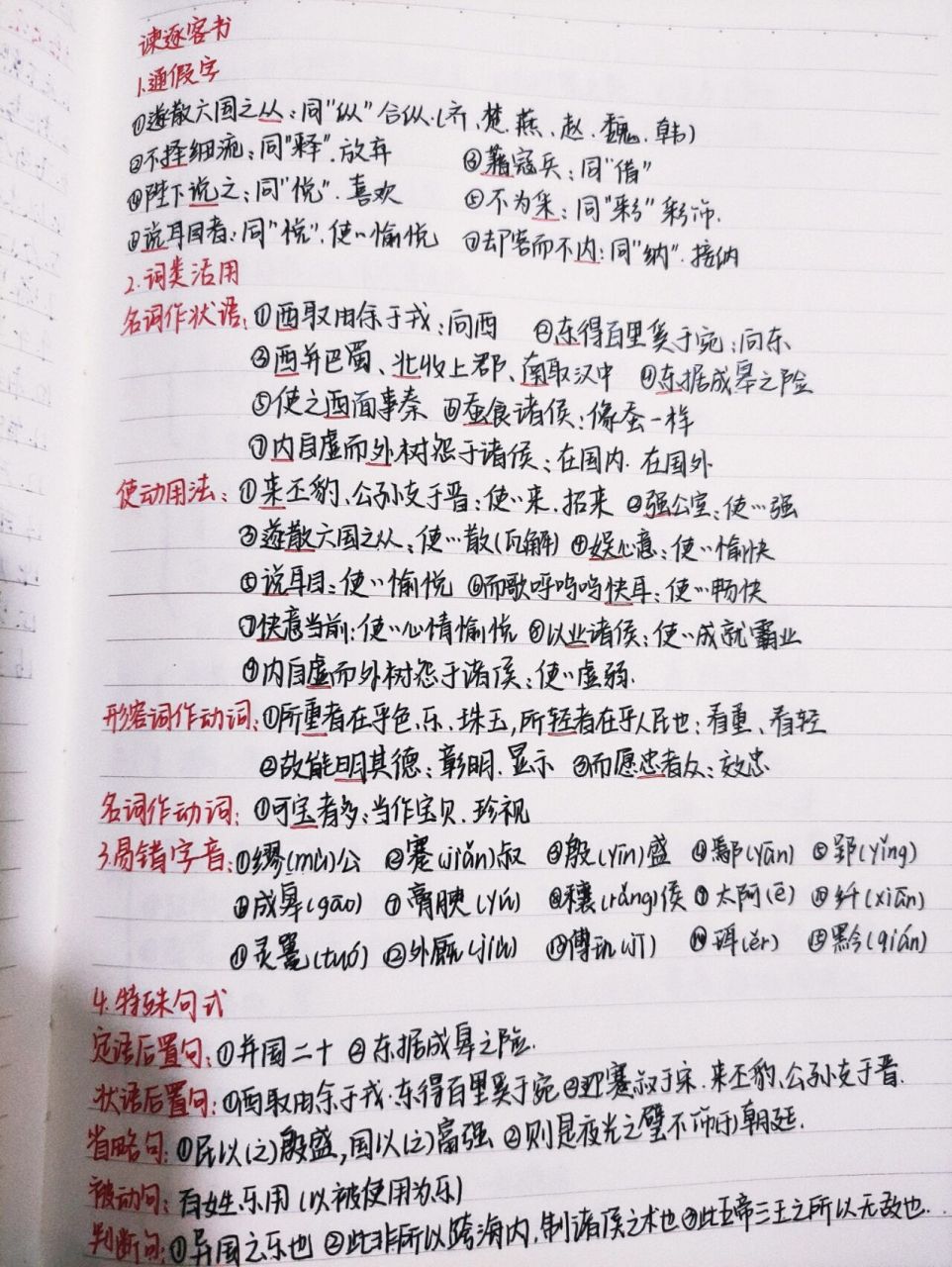 谏逐客书笔记整理i高中语文文言文 高中语文文言文高一古诗文谏逐客书