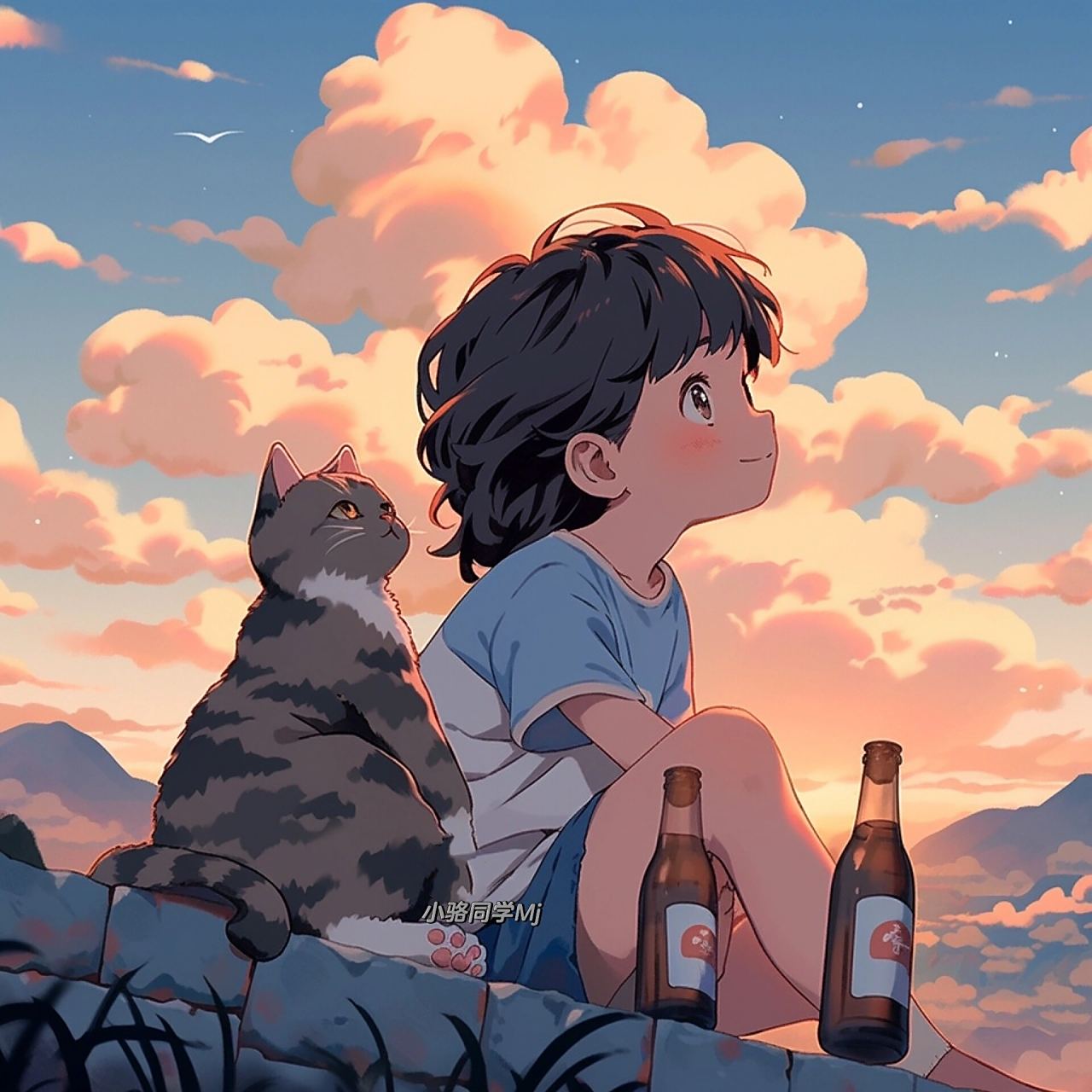 情侣头像|日落尤其温柔 人间皆是浪漫92 落日归山海 山海藏深意78