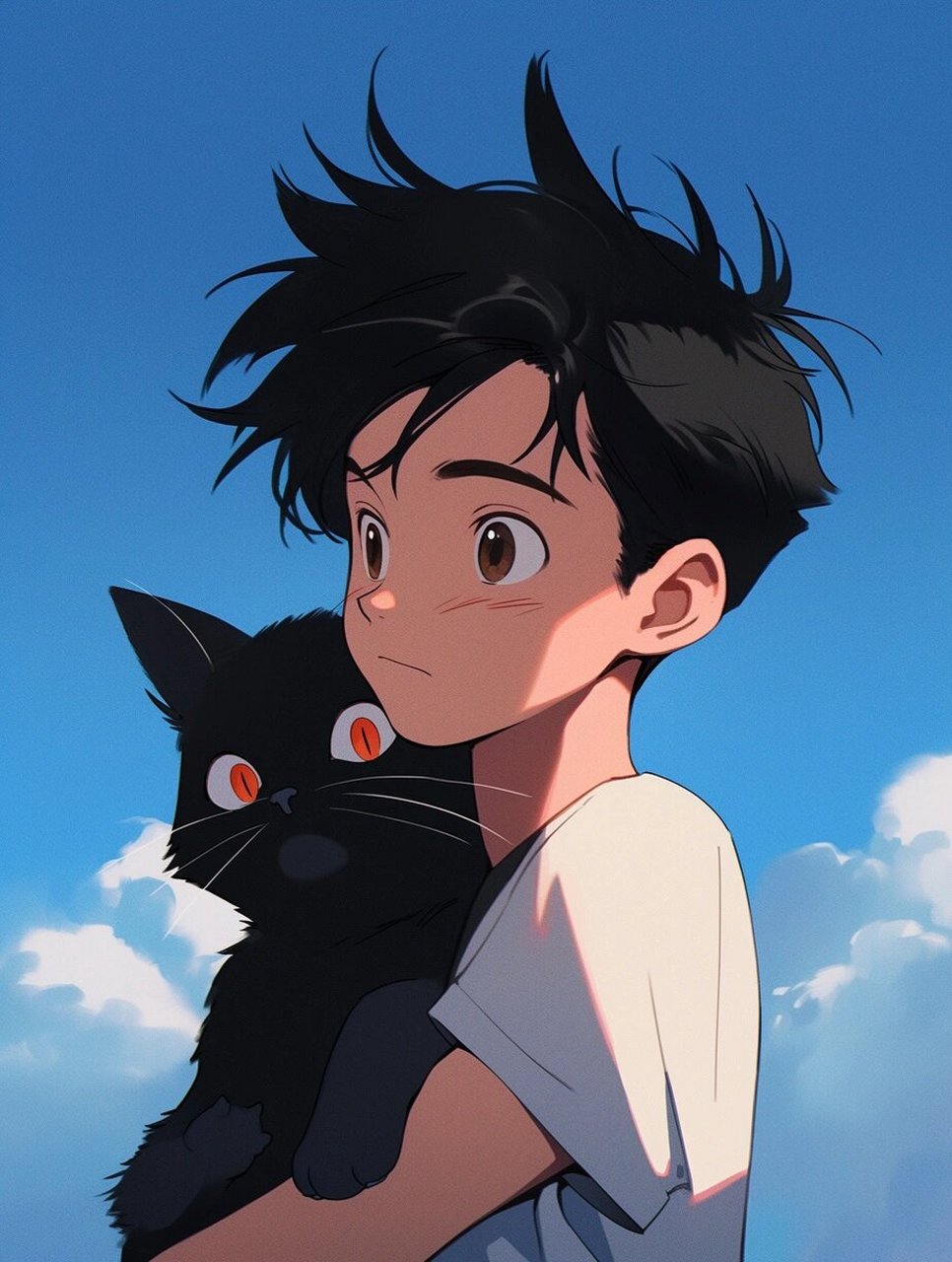 一组男生和猫咪的头像