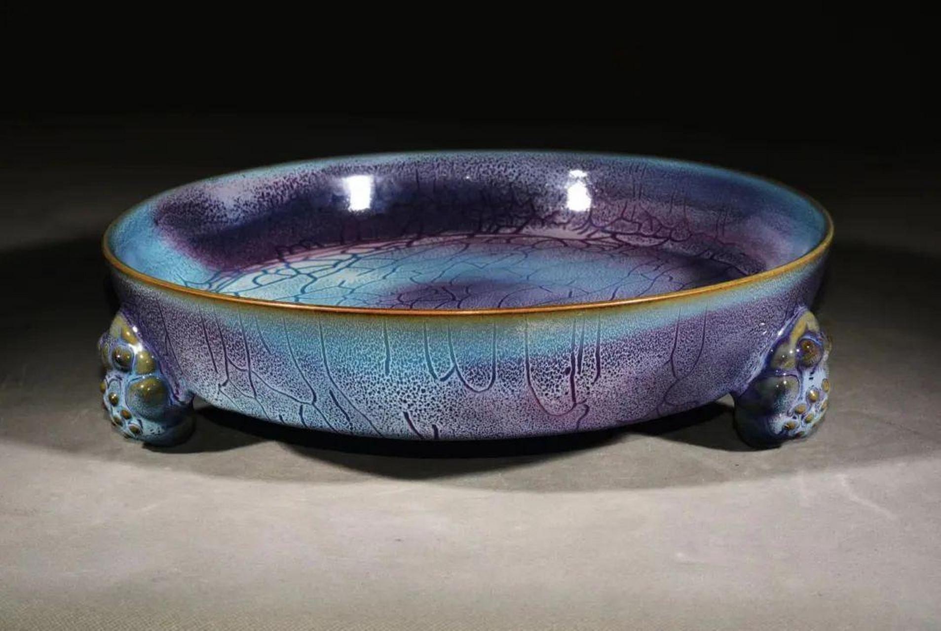 名窑讲坛:蚯蚓走泥纹 钧瓷名贵纹路之一