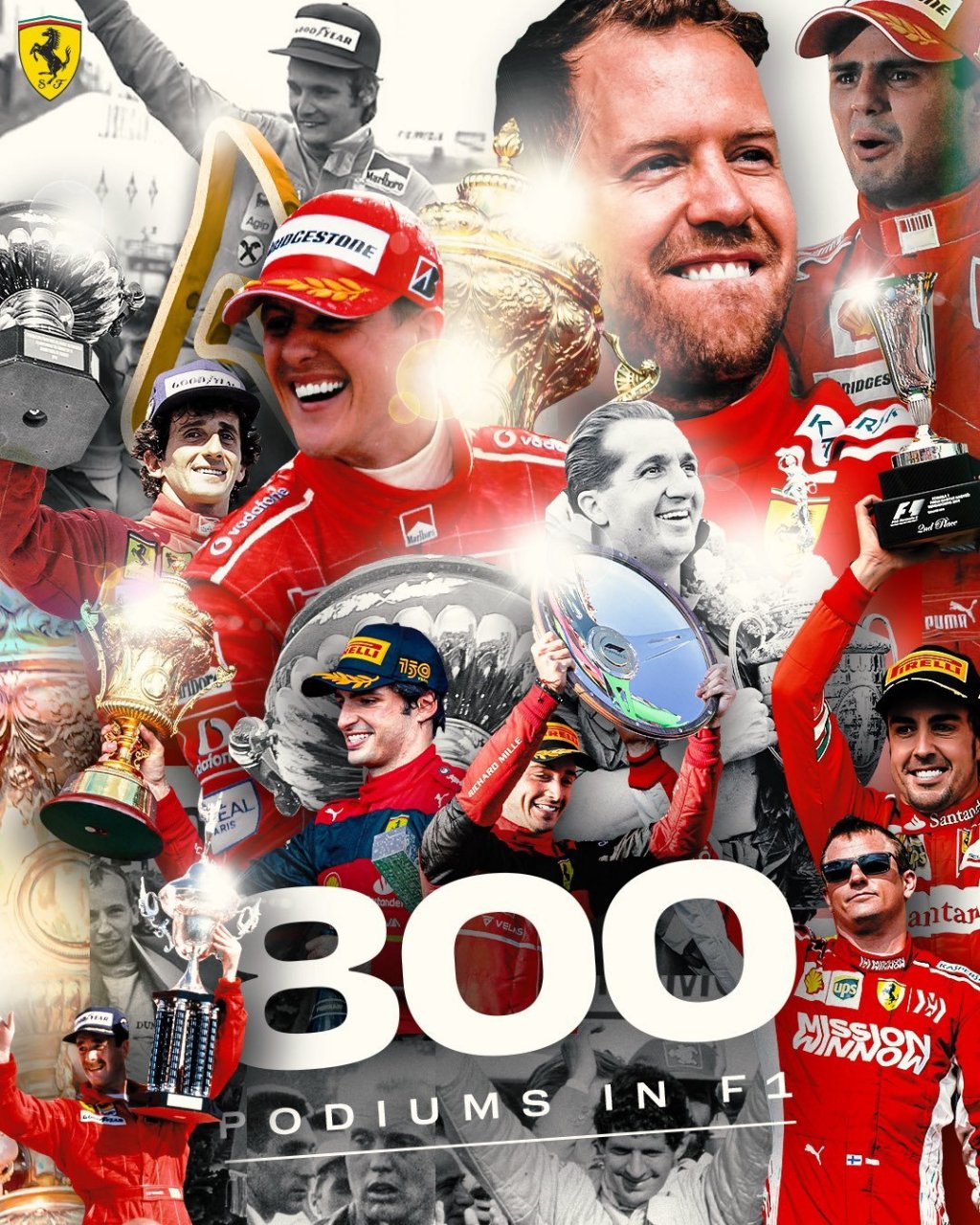 【f1|法拉利800个领奖台官方海报96】  #2023f1奥地利大奖赛#f1