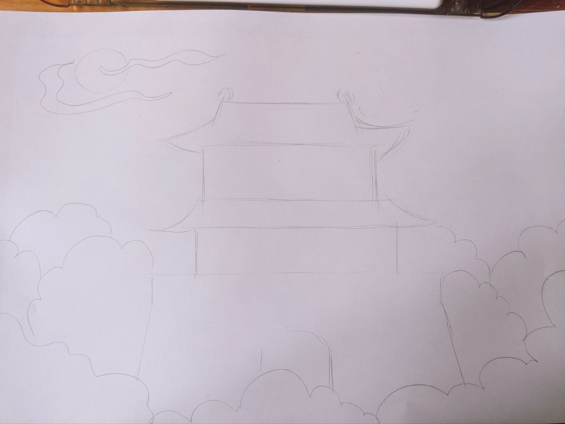 我眼中的清风楼 简笔画-清风楼,受人之托忠人之事