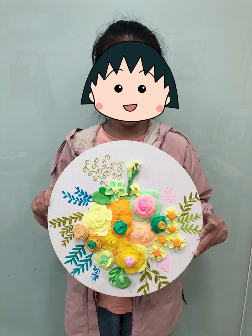 9岁以上手工粘土画 母亲节教师节生日礼物 适合9岁以上学生作品 材料