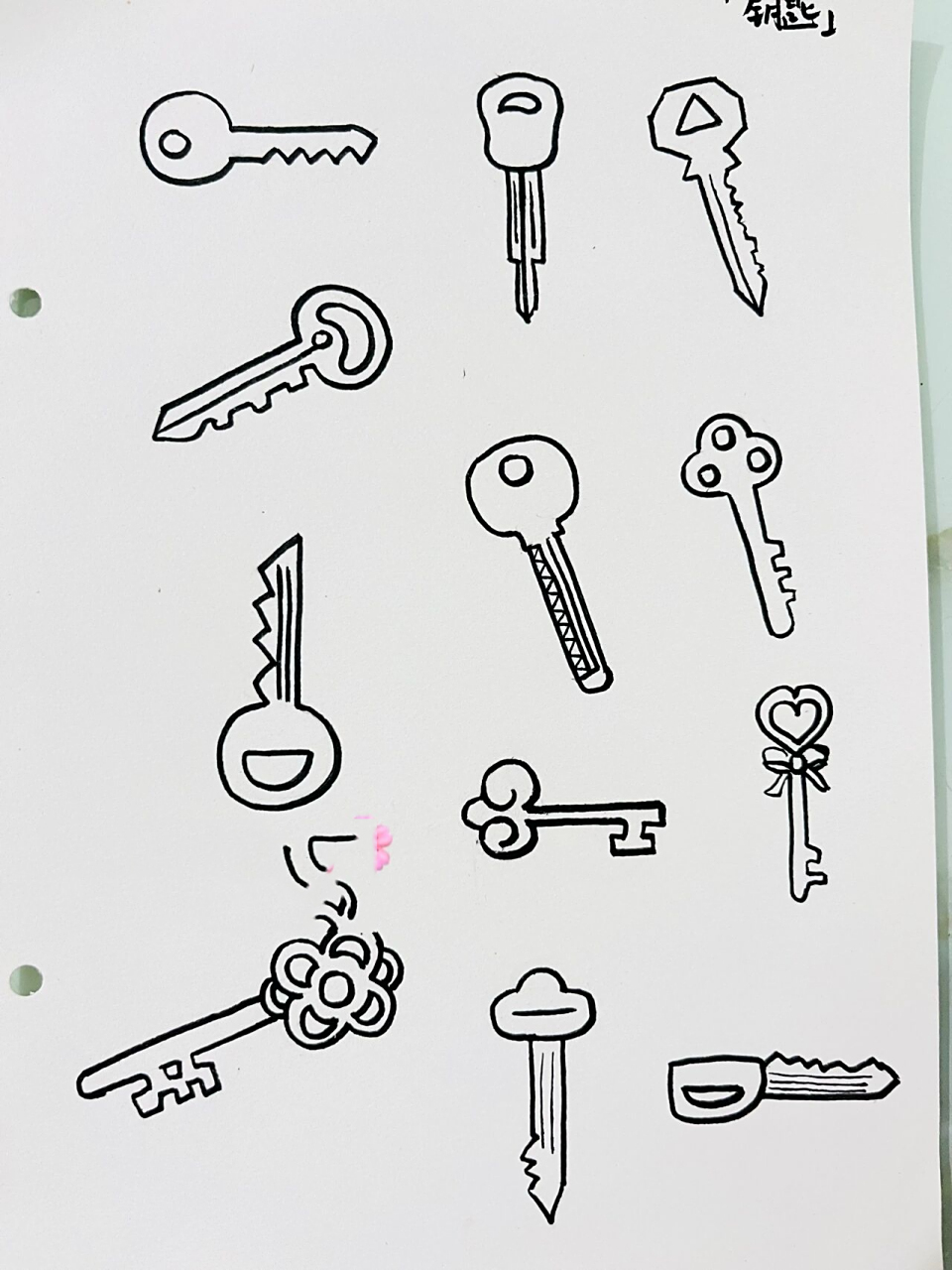 简笔画「钥匙」979797