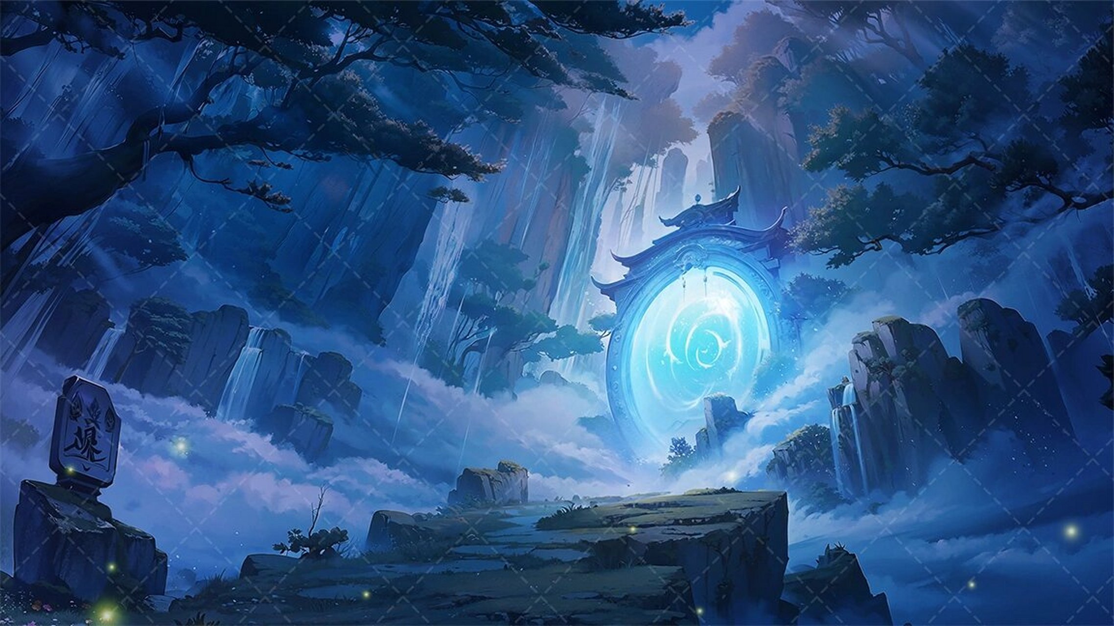 绘梦工坊丨ai仙侠古风背景《神霄宫》下 《神霄宫》 寒酥缭绕掩玄天